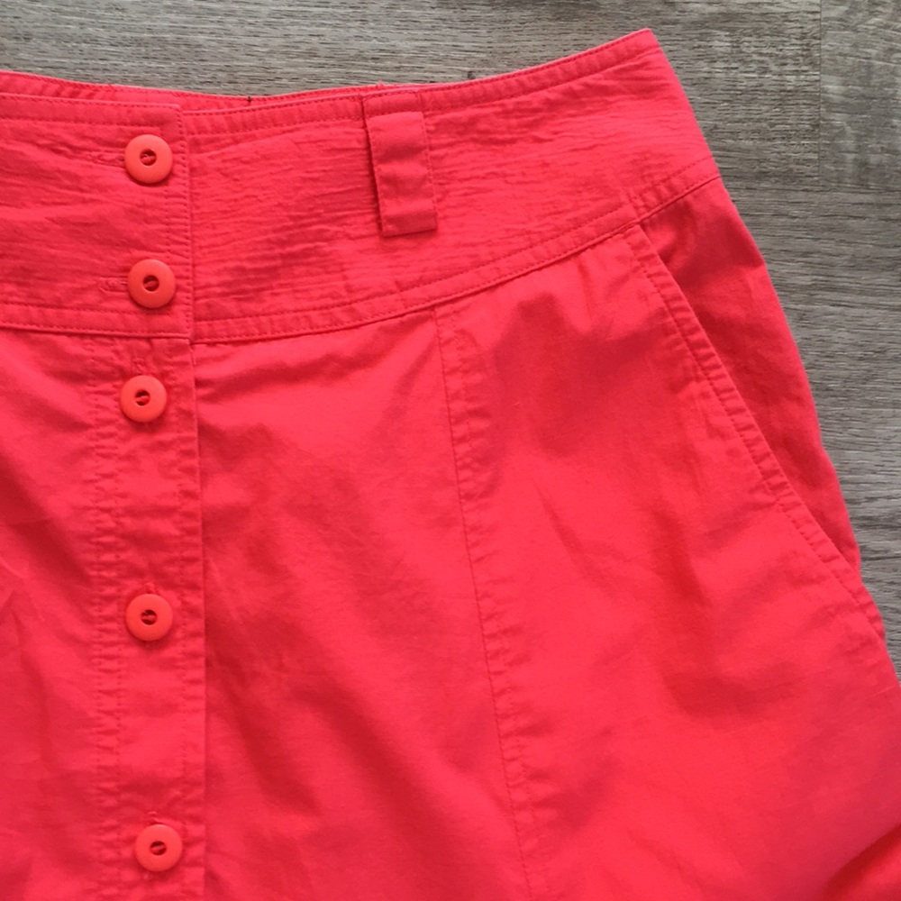 Lizsport - 100% Cotton Vintage Skirt - Coral